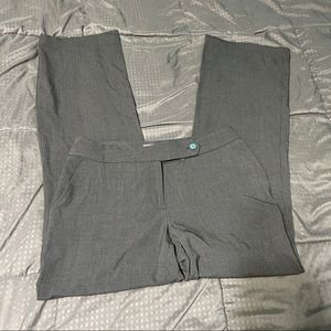Calvin Klein gray slacks dress pants work slight flare size 4